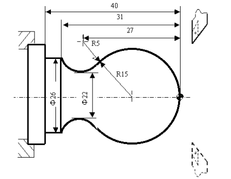 数控车床恒线速度功能编程图文实例