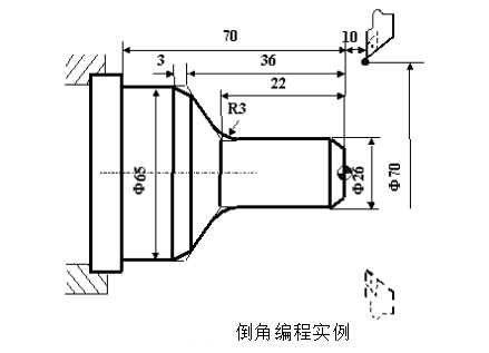 数控车床倒角编程图文实例